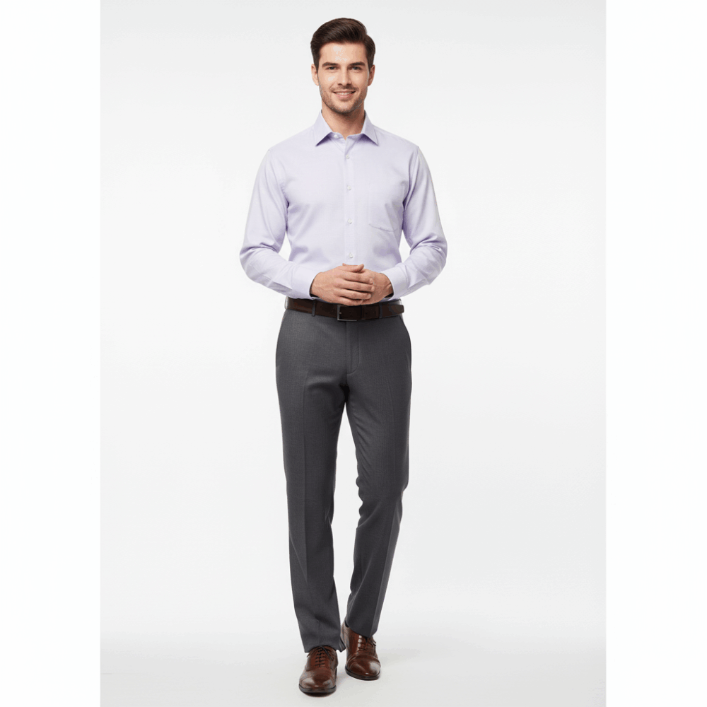 Micro Check Dress Shirt for Men