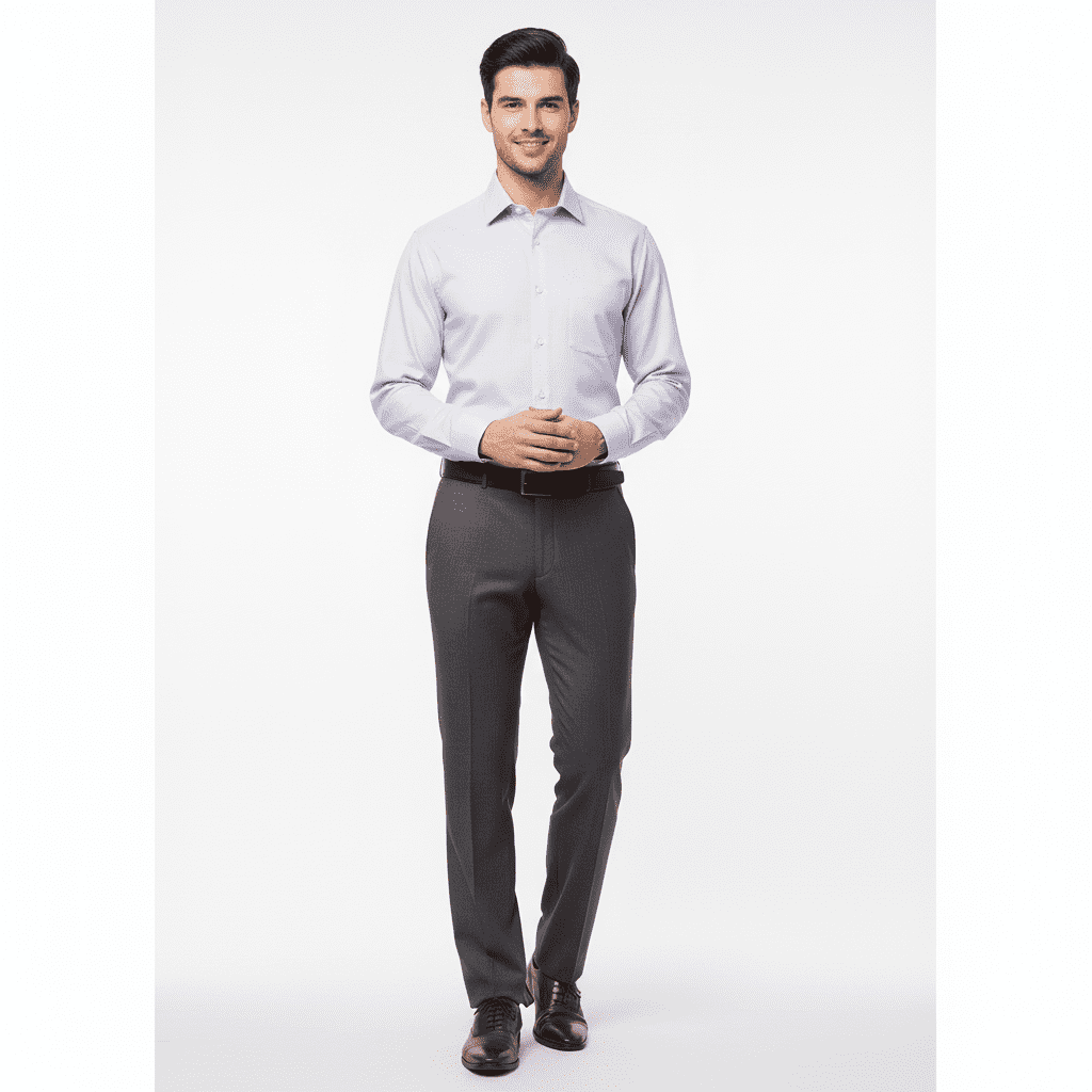 Gemini_Generated_Image_uu5ktuu5ktuu5ktu Micro Check Dress Shirt for Men